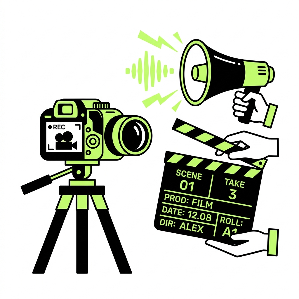Reels Shooting Illustration