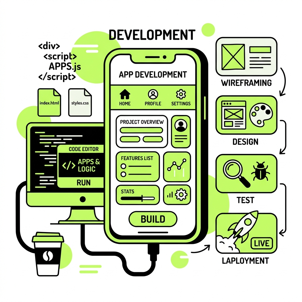 App Development Illustration